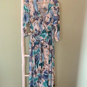 NWT Pink Blush Maxi Wrap Dress